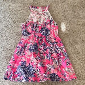 Floral Pink and Blue Kids Lily Pulitzer Dress
